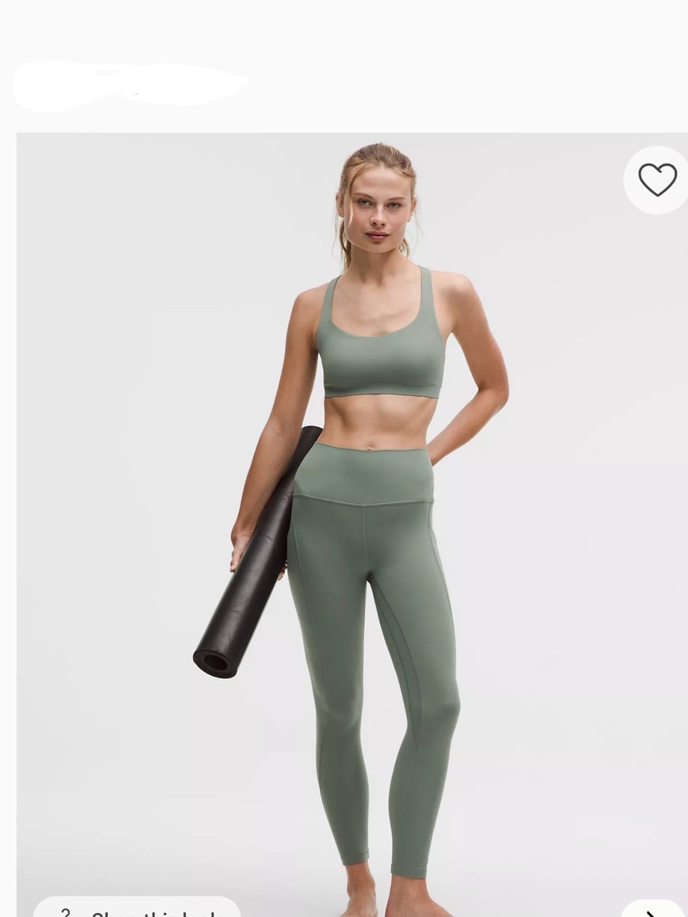 Lululemon sz 6 Align 25” leggings in willow leaf